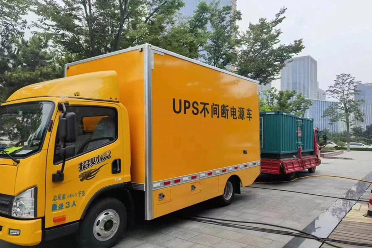 运粮湖管理区发电机租赁施工现场