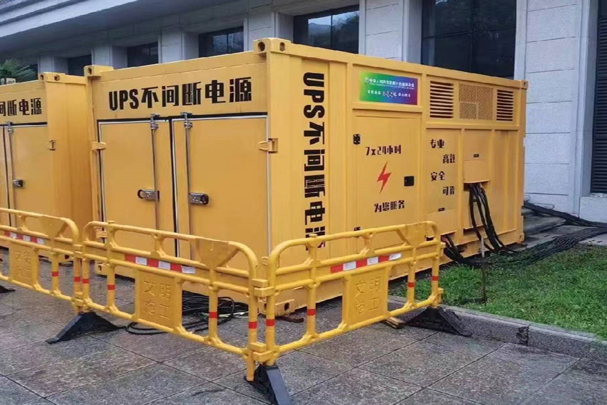 运粮湖管理区发电机租赁施工现场